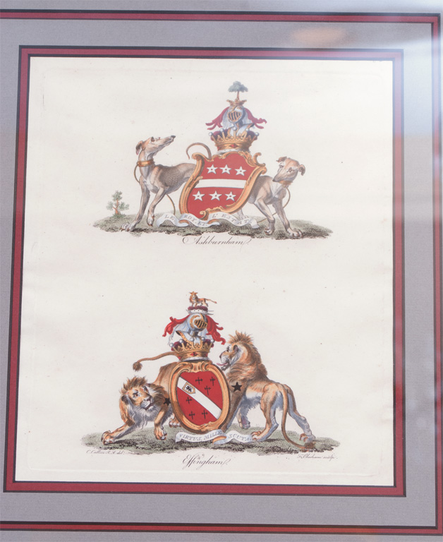 8374AP - Set of Armorial Engravings (5)