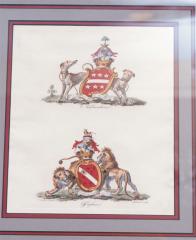 8374AP - Set of Armorial Engravings (5)