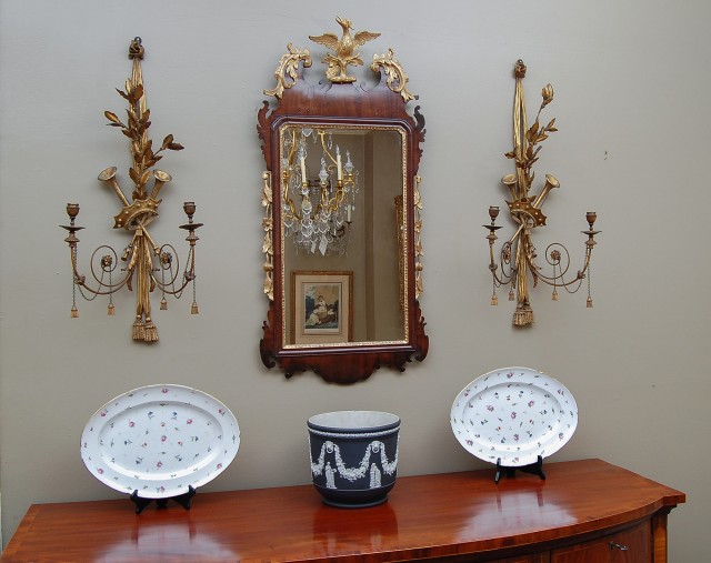 8458AB - Pair of Old Paris Platters (1)