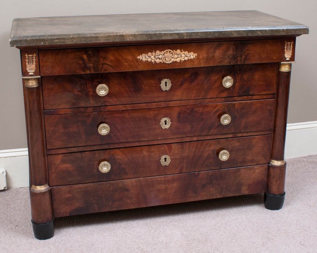 6738FP - Faux Marble Top Chest (1)