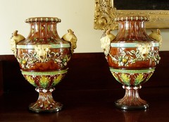 7428AN-Majolica Urns (8)