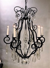 Louis XV Style 6-Light Bronze Chandelier