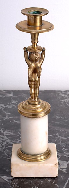 7674LB - Pair of Putti Candlesticks (3)