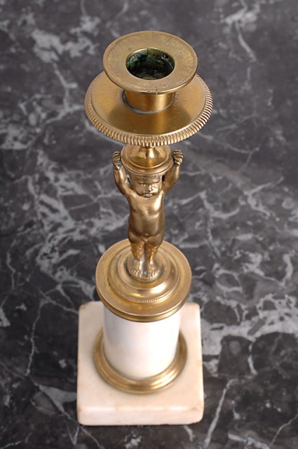 7674LB - Pair of Putti Candlesticks (4)