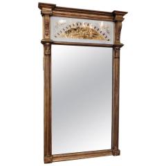 Neoclassical Églomisé Panel Mirror