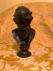Grand Tour Bronze Bust of Homer,